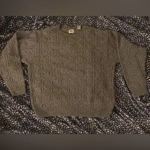 Vintage GAP Men’s Textured Knit Crewneck Wool Sweater